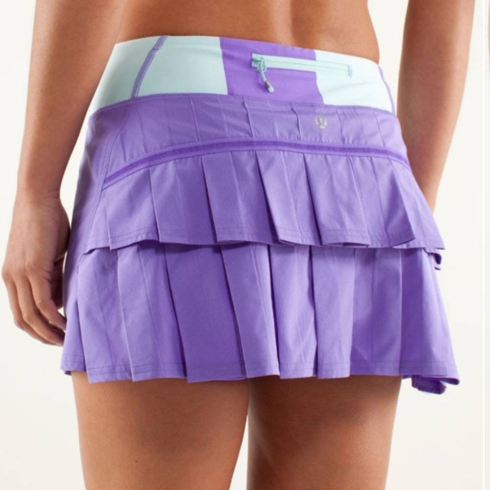 Lululemon Run Athletic Preppy Athleisure Stretch Pleated Tennis Skort Shorts